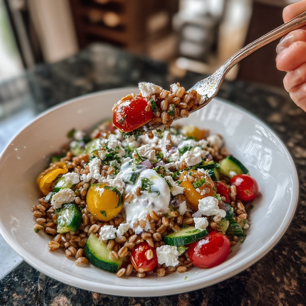 Mediterranean Farro Salad
