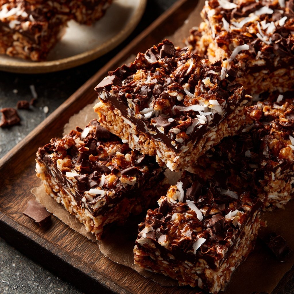 Chocolate Coconut Snack Bars