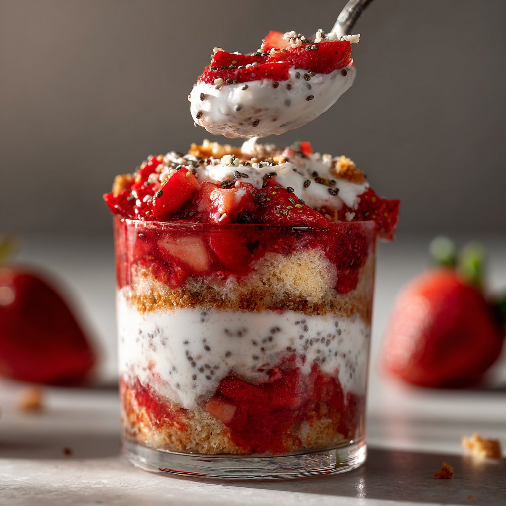 Strawberry Coconut Chia Parfaits