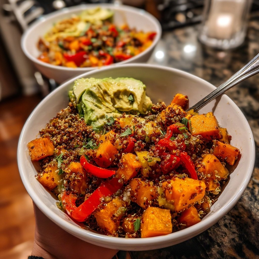 Healthy Lunch Quinoa Veggie Bowls