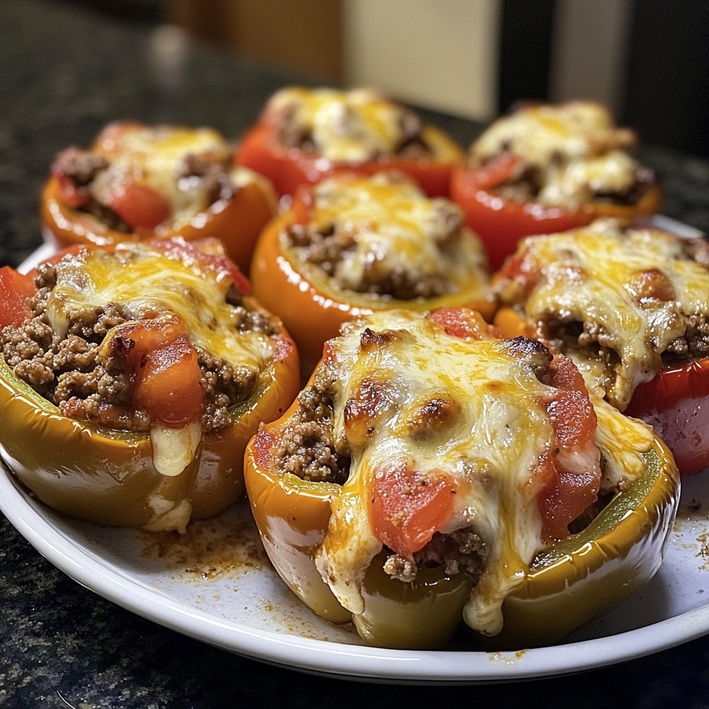 Ground Beef Stuffed Peppers