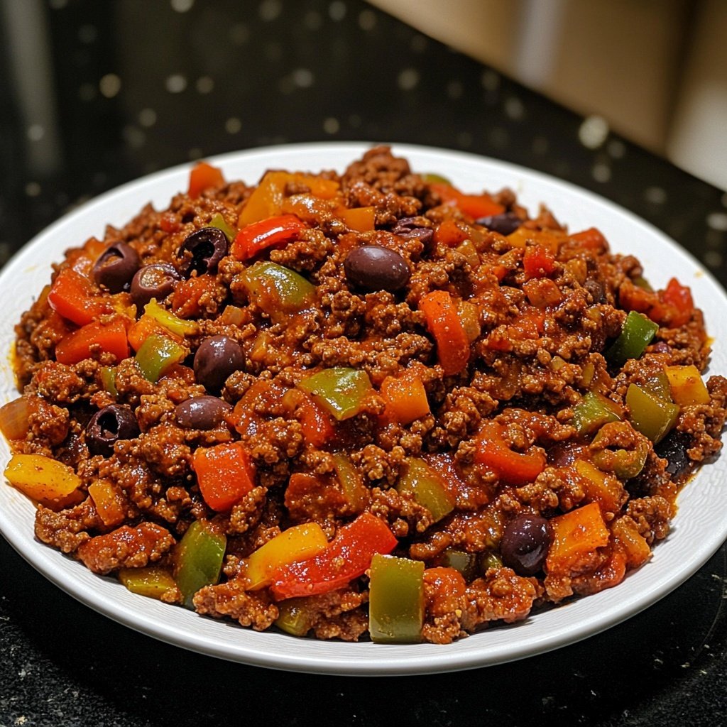 Ground Beef Skillet Mediterranean
