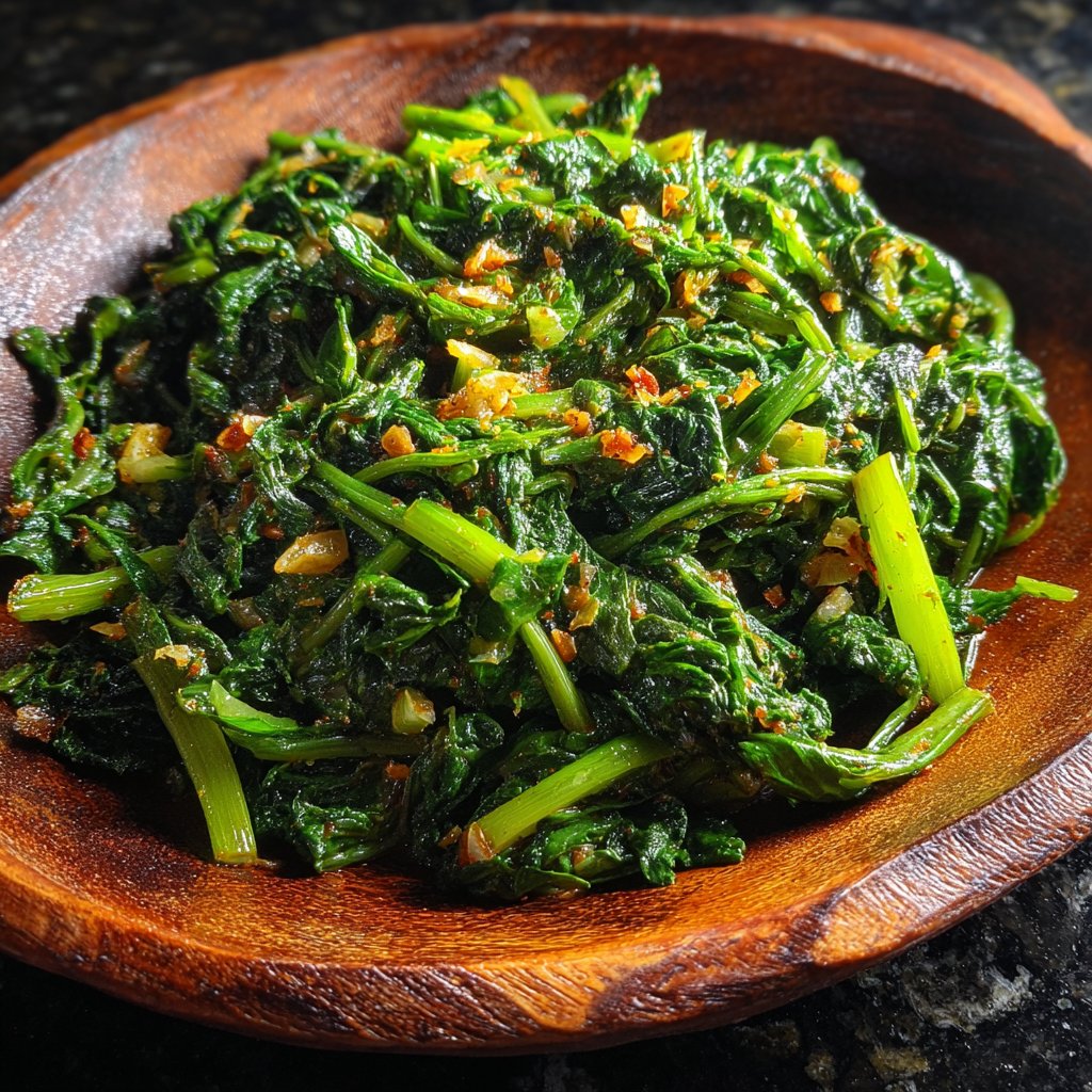 Jamaican Garlic Greens