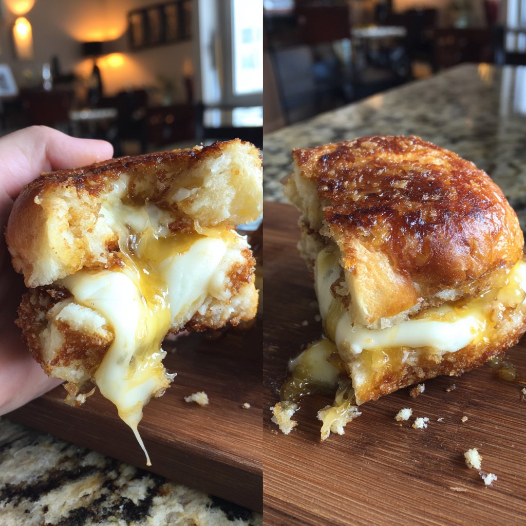 Halloumi Sliders with Honey Drizzle