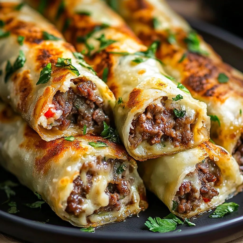 Keto Philly Cheesesteak Rolls