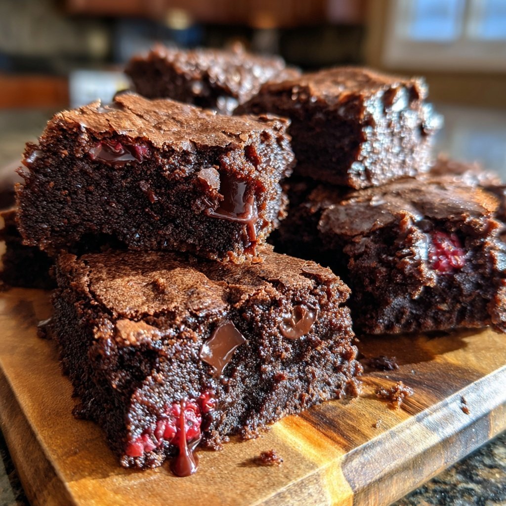 Chocolate Raspberry Brownies