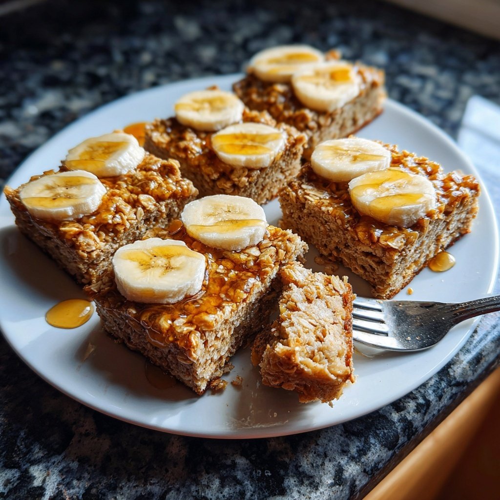 Banana Oat Yogurt Squares