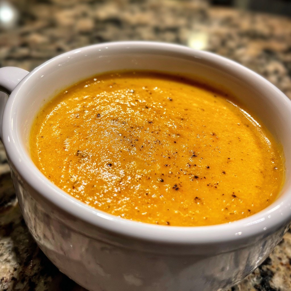 Healthy Crockpot Ginger Carrot Soup