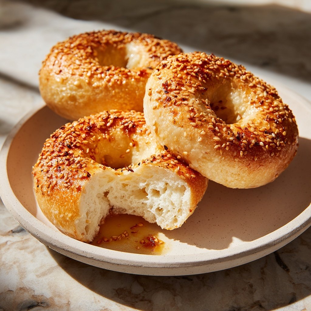 Soft Air Fryer Yogurt Bagels
