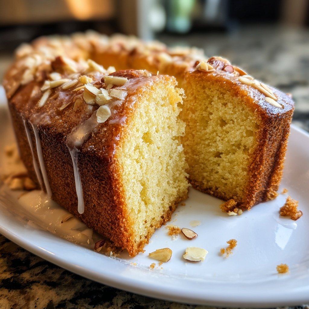 Vanilla Almond Yogurt Cake
