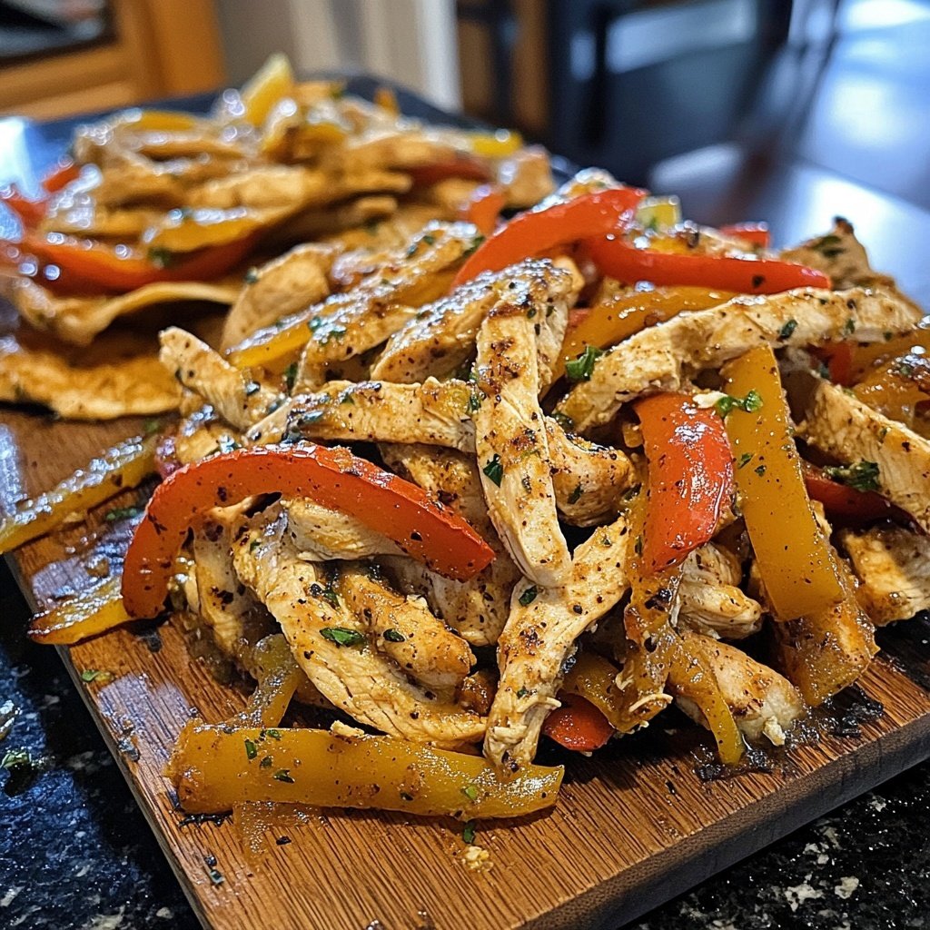 Cozy Crockpot Chicken Fajitas