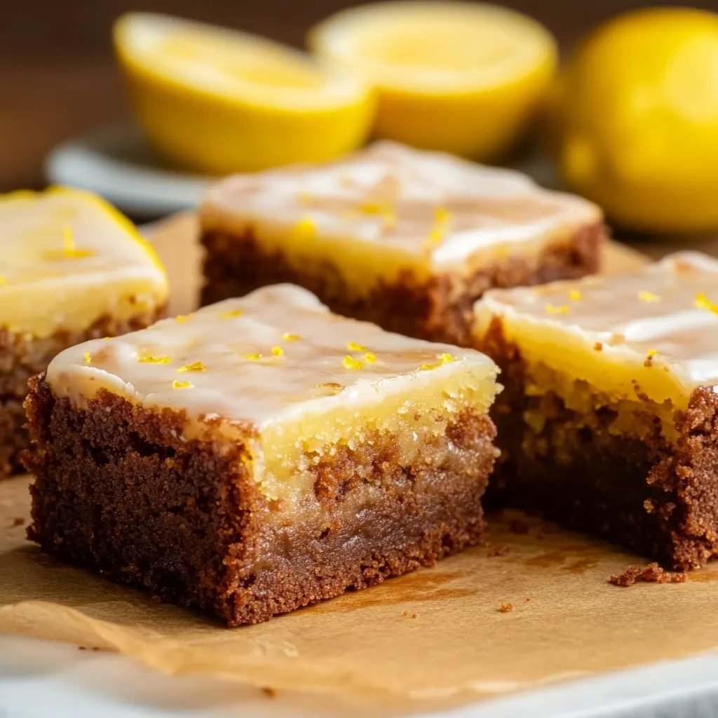 Best Lemon Brownies Recipe | Bright & Fudgy Citrus Bars