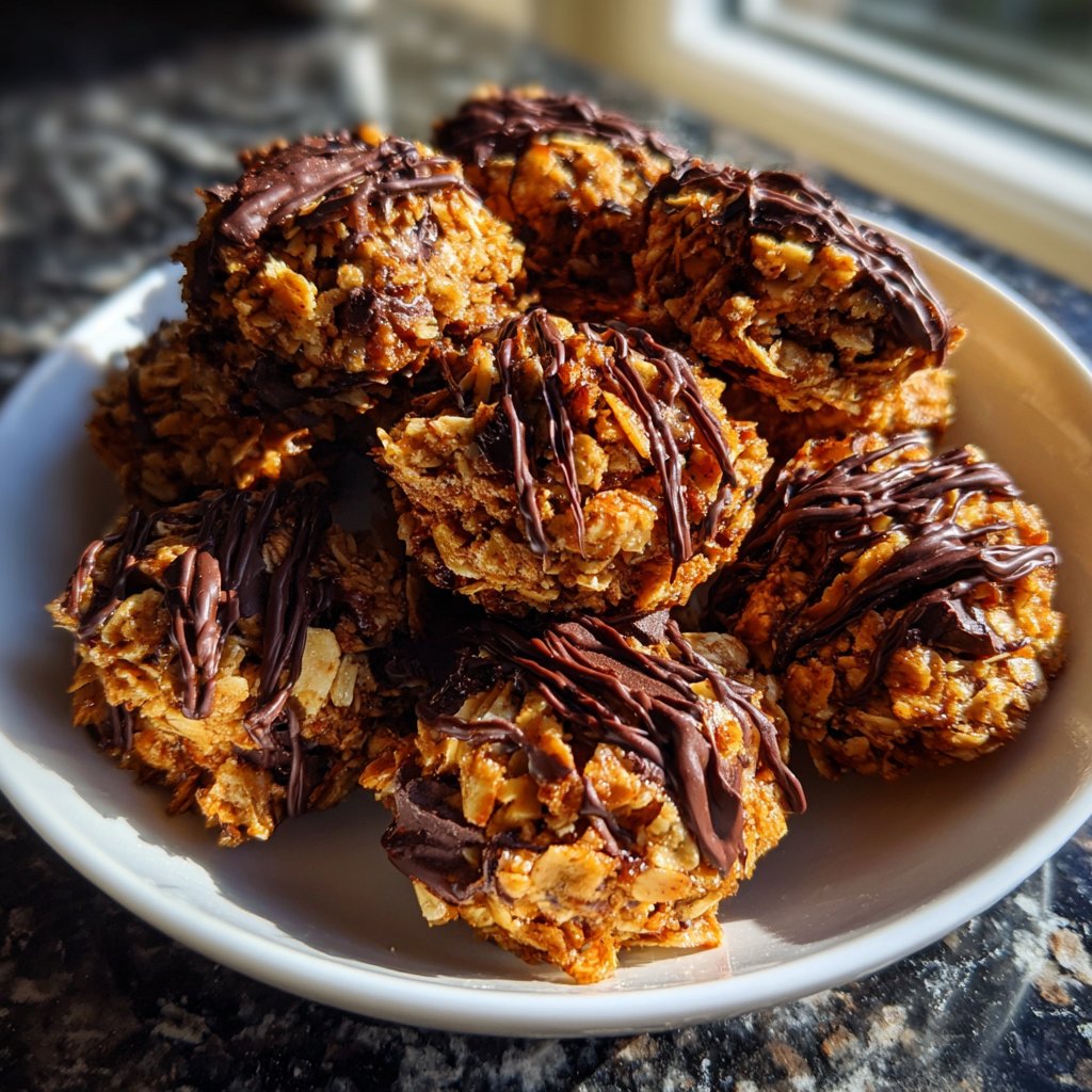 Chocolate Almond Coconut Granola Bites