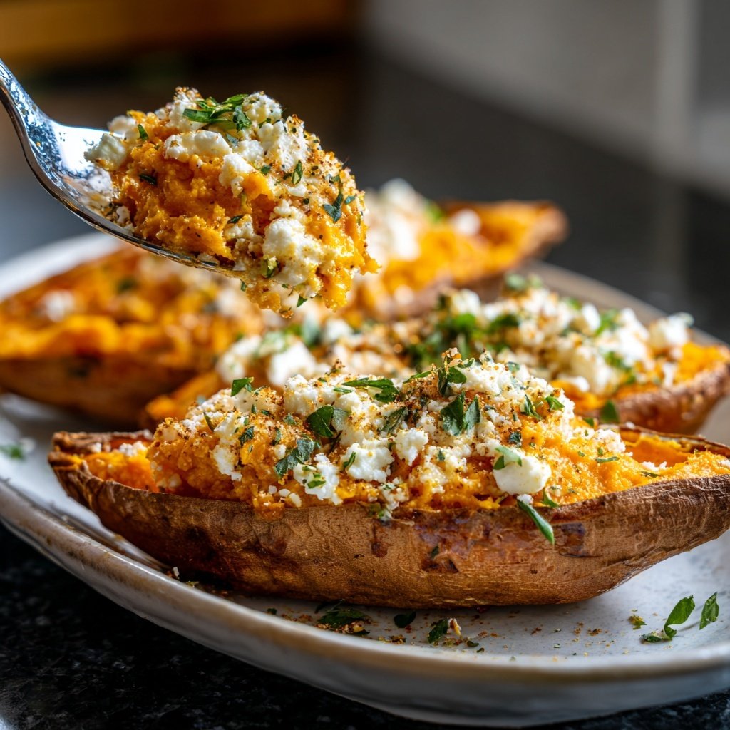 Valentine Dinner Stuffed Sweet Potatoes