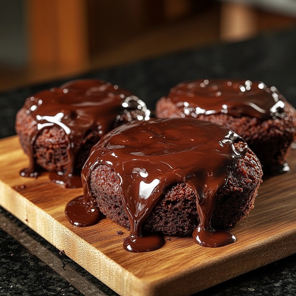 Dark Chocolate Lava Cakes