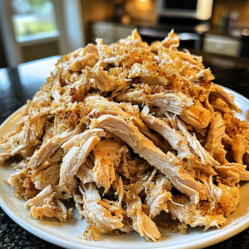 Simple Slow Cooker Shredded Chicken