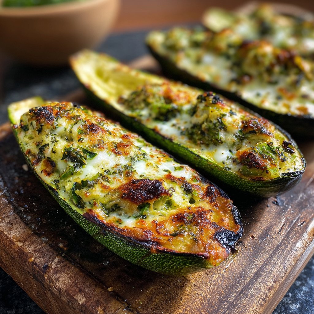 Mediterranean Lentil Stuffed Zucchini